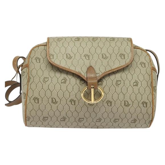 Dior Honeycomb Beige CANVAS, LEATHER shoulder - Picture 1 of 10